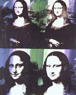 Mona Lisa - Four Times by Andy Warhol